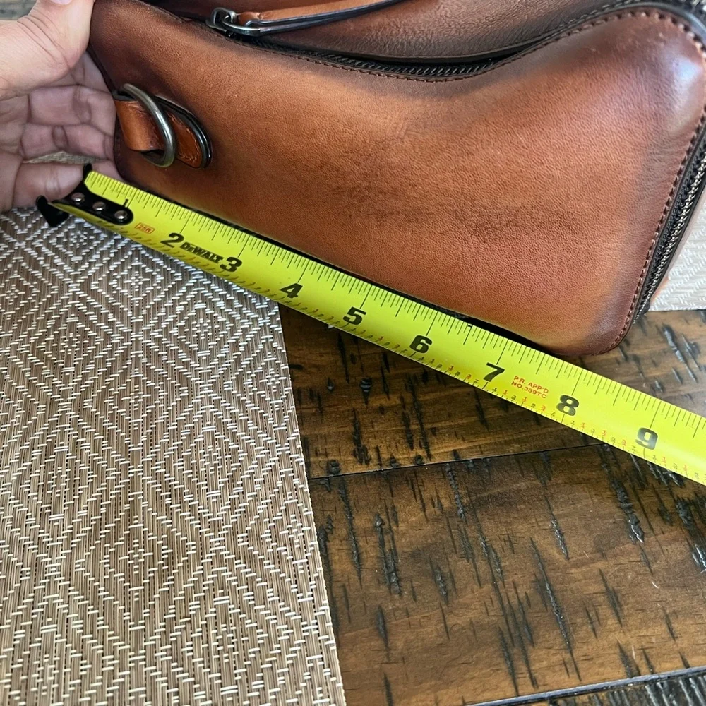 Women's Vintage Leather Backpack, New Buckle School Bag. - Picture 9 of 13